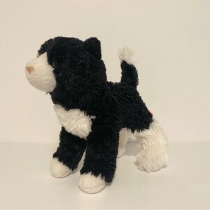 Douglas Cat Plush Black White Kitten Scooter Stuffed Animal Small 6” Standing